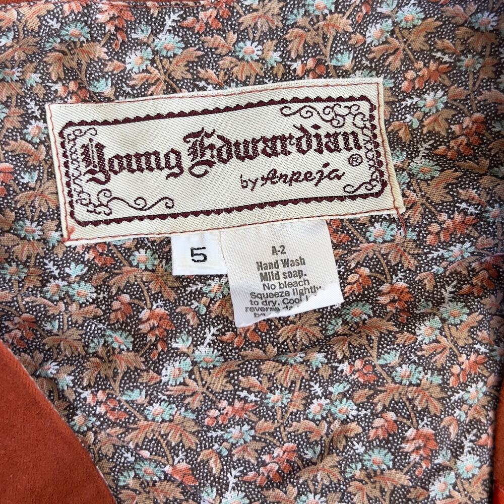 Anpeja Vintage Edwardian Crop Festival Renaissance Vest - Picture 3 of 3